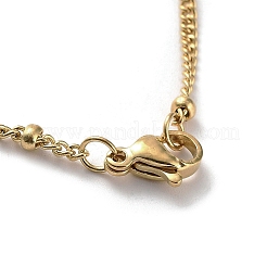 201 Stainless Steel Pendant Necklaces&nbsp;NJEW-K253-21G