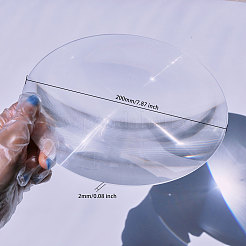 Acrylic Physics Optical Lens&nbsp;AJEW-WH0516-14B