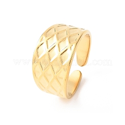 304 Stainless Steel Open Cuff Rings for Women&nbsp;RJEW-K309-08G