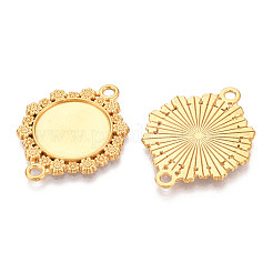 Non-Tarnish 304 Stainless Steel Connector Cabochon Settings&nbsp;STAS-N114-03G