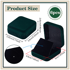 6Pcs Velvet Badge Storage Boxes&nbsp;CON-NB0002-51