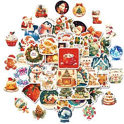 50Pcs Christmas Theme Paper Stickers&nbsp;PW-WGFB5D6-01