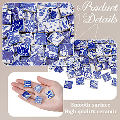 500G 5 Styles Handmade Porcelain Cabochons&nbsp;PORC-SP0001-21