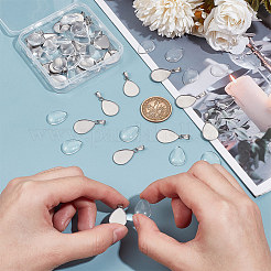 DIY Blank Teardrop Pendant Making Kit&nbsp;DIY-UN0005-52
