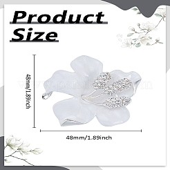 1Pc Crystal Rhinestone Flower Brooch Pin&nbsp;JEWB-LP0006-09