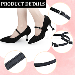 6 Pairs 6 Colors Imitation Leather Women's Adjustable Detachable Anti-Loose Shoe Straps for High Heels&nbsp;AJEW-CL0002-07