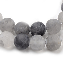 Natural Cloudy Quartz Beads Strands&nbsp;G-Q462-76-8mm