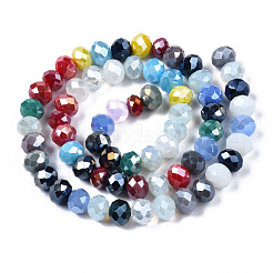 Electroplate Glass Beads Strands&nbsp;EGLA-N002-11