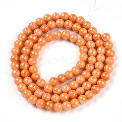 Natural Mashan Jade Beads Strands&nbsp;G-A255-A01-04J