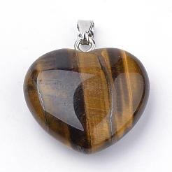 Natural Tiger Eye Pendants&nbsp;G-S219-18B