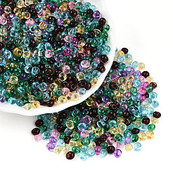 3/0 Baking Paint Glass Fringe Seed Beads&nbsp;SEED-A034-04K