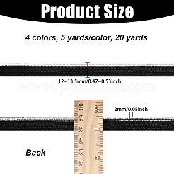 20 Yards 4 Colors Polyester with Matallic Lip Cord Trim&nbsp;OCOR-GL0001-45