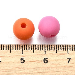 Frosted Opaque Acrylic Beads&nbsp;OACR-S071-03B