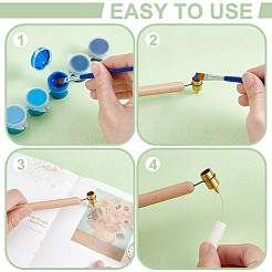 Wood Handle Liquid Writing Pen&nbsp;AJEW-WH0696-066