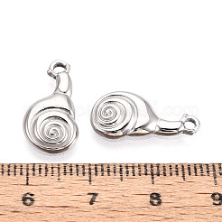 304 Stainless Steel Snail Pendants&nbsp;STAS-T069-03P