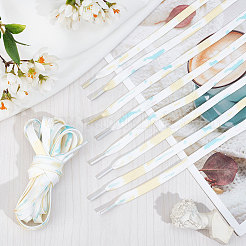 3 Pairs 3 Style Tie-Dye Style Flat Smooth Polyester Shoelaces&nbsp;FIND-GF0004-70A