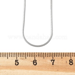 Tarnish Resistant Women's 304 Stainless Steel Snake Chain Necklaces&nbsp;STAS-O037-59P