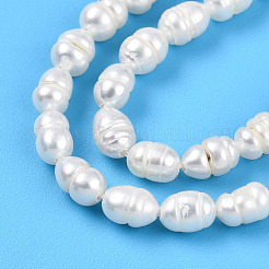 Natural Cultured Freshwater Pearl Beads Strands&nbsp;PEAR-N012-04L-01