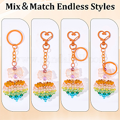 DIY Keychain Findings Kits&nbsp;DIY-SC0003-47