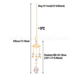 1Pc Faceted Glass Sun Catcher Pendant Decorations&nbsp;AJEW-TA0002-88
