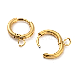 304 Stainless Steel Huggie Hoop Earring Findings&nbsp;STAS-Z047-15G