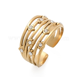 304 Stainless Steel Cuff Open Rings&nbsp;RJEW-S629-10G-A