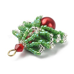MIYUKI Delica Beaded Pendents&nbsp;PALLOY-MZ00149-01