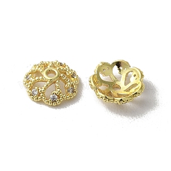 Rack Plating Brass Beads Caps&nbsp;KK-B088-02C-G