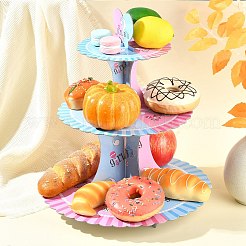 3-Tier Paper Cake Display Stand&nbsp;AJEW-CJ0001-52