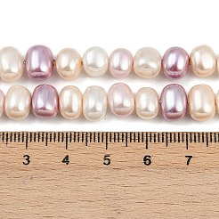 Electroplated Shell Pearl Beads Strands&nbsp;BSHE-H113-04B