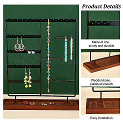 Iron Jewelry Set Display Stands&nbsp;EDIS-WH0029-23