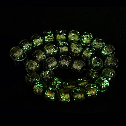 Handmade Luminous Foil Glass Beads&nbsp;LAMP-K039-42