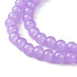 Imitation Jade Glass Beads Strands&nbsp;DGLA-S076-6mm-27