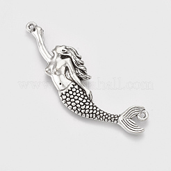 Tibetan Style Alloy Big Pendants&nbsp;X-TIBEP-T052-31AS-RS