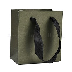 Paper Gift Tote Bags with Ribbon Handles&nbsp;ABAG-K004-05
