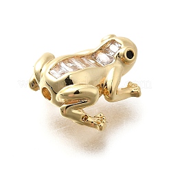 Brass with Cubic Zirconia Beads&nbsp;KK-Q035-14G
