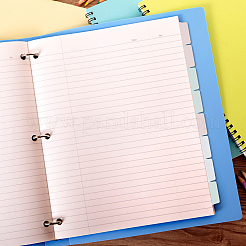 48Pcs 3 Colors PP Plastic Binder Index Divider Sheets&nbsp;DIY-DC0003-82