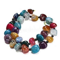 Natural Dragon Veins Agate Beads Strands&nbsp;GG-L001-I01-01G