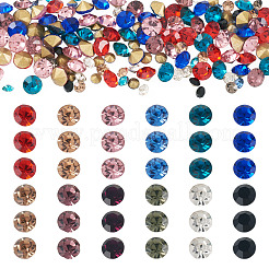 Pointed Back Glass Rhinestone Cabochons&nbsp;RGLA-YS0001-04B