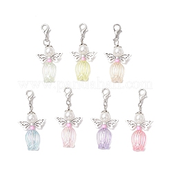 Angel Glass Pearl Round Bead Pendant Decorations&nbsp;HJEW-JM03334