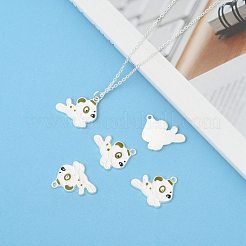 Alloy Enamel Puppy Charms&nbsp;EA514Y-1