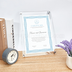 Acrylic Certificate Display Frame Set&nbsp;HJEW-WH0014-28