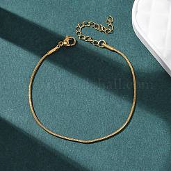 304 Stainless Steel Snake Chain Bracelets for Women&nbsp;BJEW-G775-02G