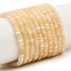 Natural Yellow Jade Beads Strands&nbsp;GG-NH0014-B02