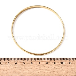 304 Stainless Steel Plain Bangles for Women Men&nbsp;BJEW-Z167-01G-04