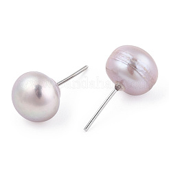 Natural Pearl Stud Earrings&nbsp;PEAR-N020-10A