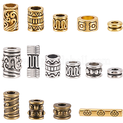 150Pcs 15 Styles Tibetan Style Zinc Alloy Beads&nbsp;FIND-SC0019-97