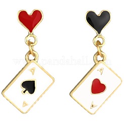 Alloy Enamel Clip-on Earrings&nbsp;FS-WG33BF3-01