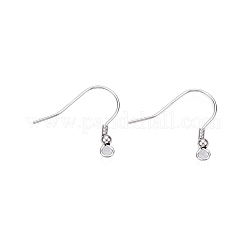 Anti-Tarnish Rhodium Plated 925 Sterling Silver Earring Hooks&nbsp;STER-N016-31P