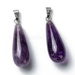 Natural Amethyst Pendants&nbsp;G-F707-14